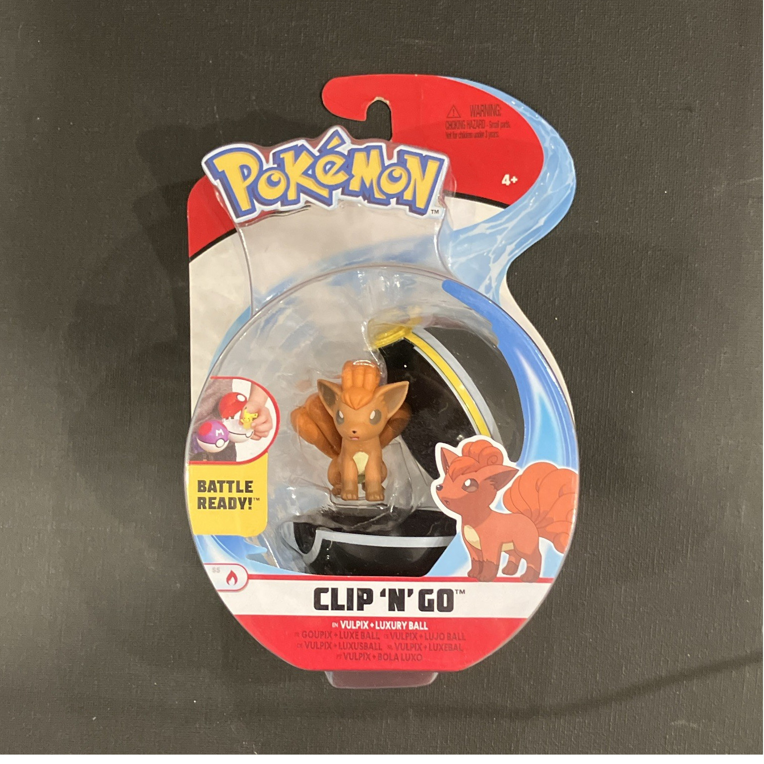 Pokémon Clip ‘N’ Go Vulpix Figure & Luxury Ball Set Jazwares 4+ (2020-Now)