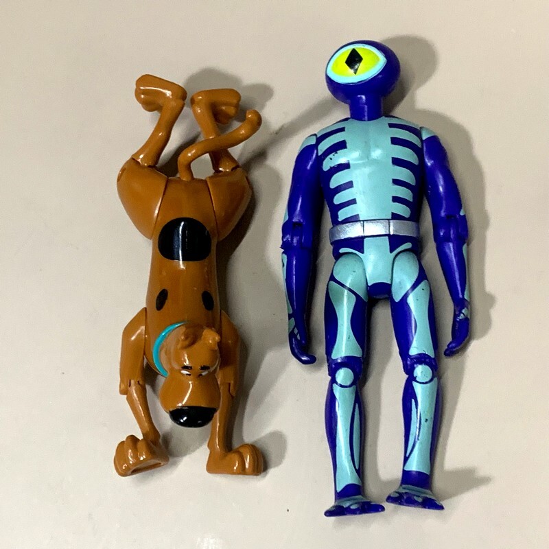 4PCS 5» Scooby Doo Monster Black Knight Skeleton Phantom Racer Villains Figures