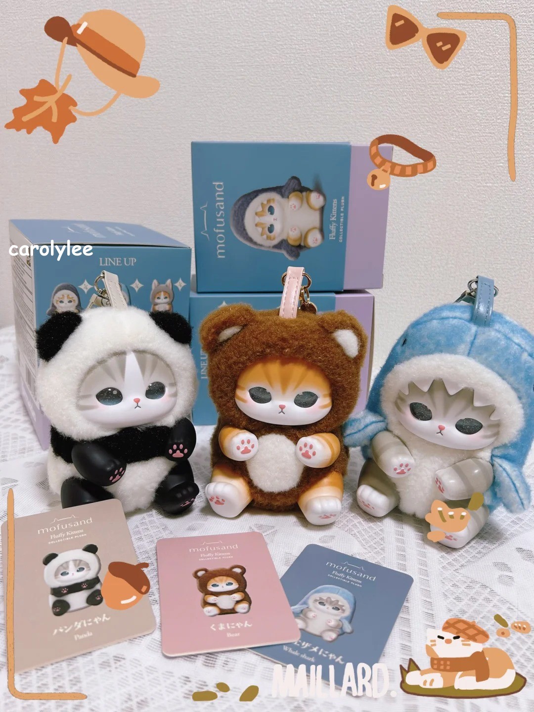 Miniso Mofusand Kiramekko Fluffy Kittens Series Confirmed Blind Box Vinyl Plush