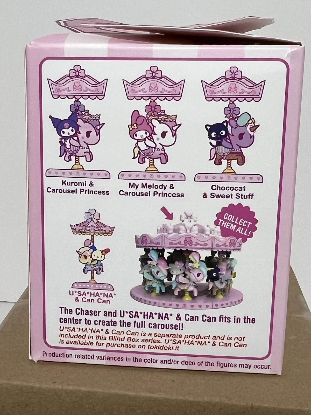 Tokidoki Sweet Pink Carousel Kuromi Carousel Princess 3″ Vinyl Figure New w/ Box