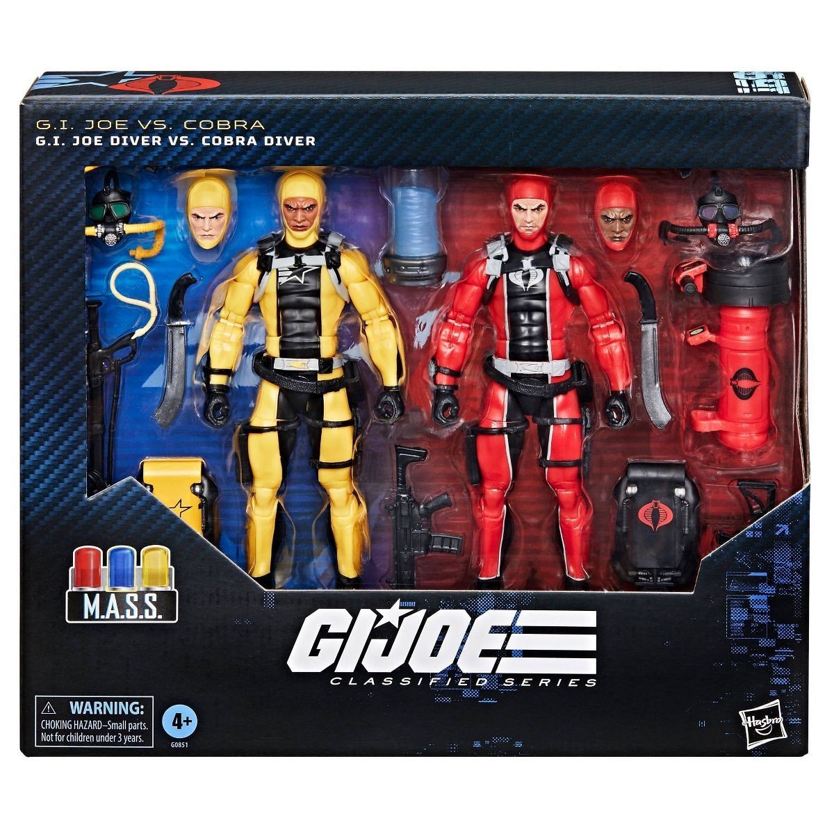 G.I. GI Joe Classified Series #169: Joe Diver Vs. Cobra Diver Action Figure 🆕