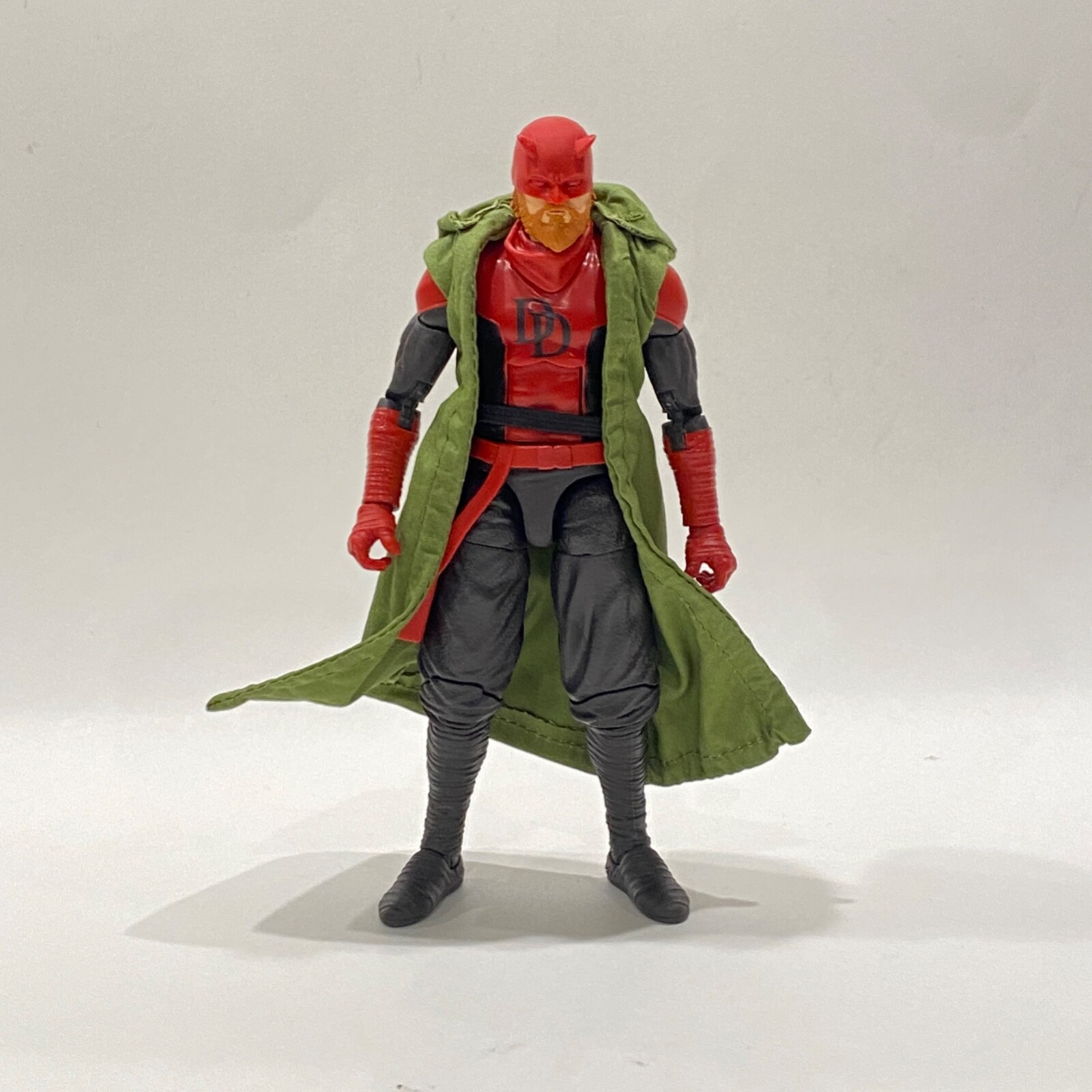 SU-RB-DD-M: 1/12 Green Hooded Robe for Marvel Legends Knights King Daredevil