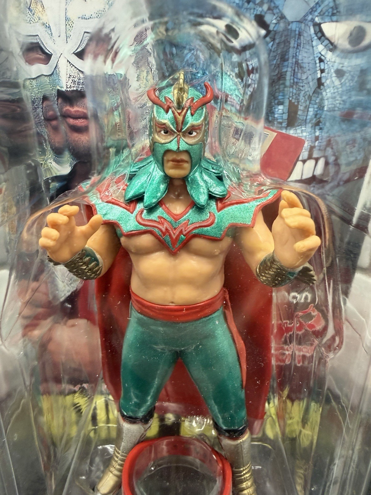 2001 CharaPro ULTIMO DRAGON Green Gear Figure WWE AEW Mattel NJPW AJPW CMLL ECW