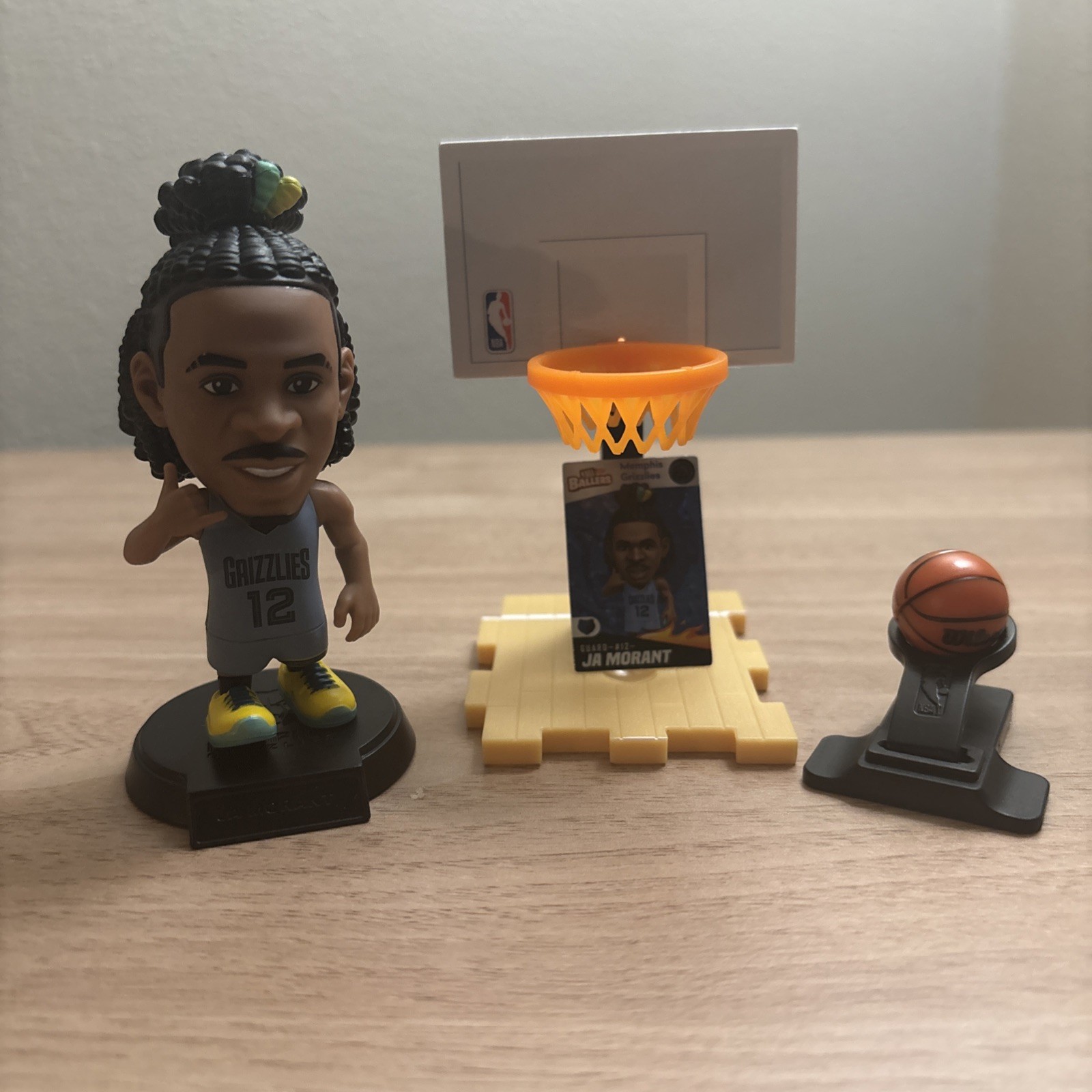 NBA Ballers Series 1 In Excellent Condition Rare Ja Morant #12 Blue Jersey