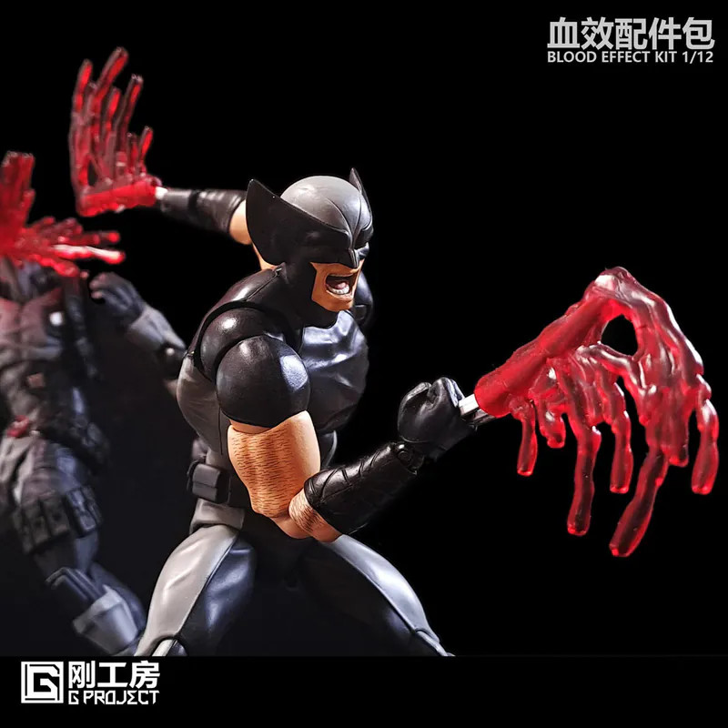 GP-01B(RED): G-Project 1/12 scale blood effects for 6″ action figures