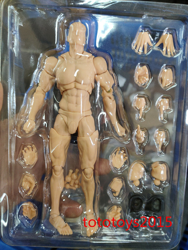 US Romankey 1/12 Yellow Super Flexible Man Body Male 6»Joint Figure Doll Toy