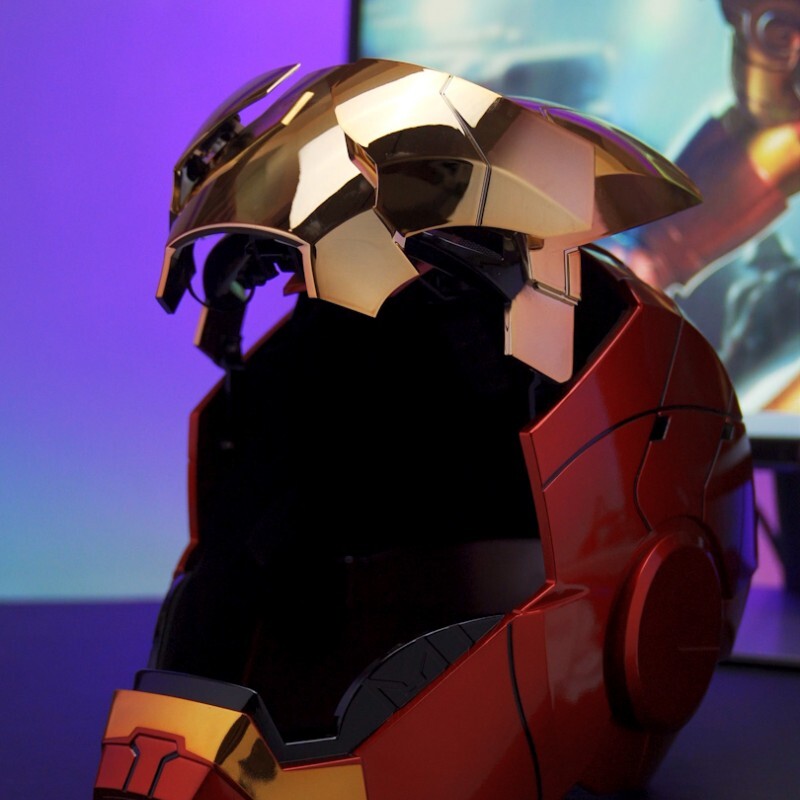 1:1 Iron Man MK5 Jarvis Deformable Voice Control Wearable Helmet Electroplated