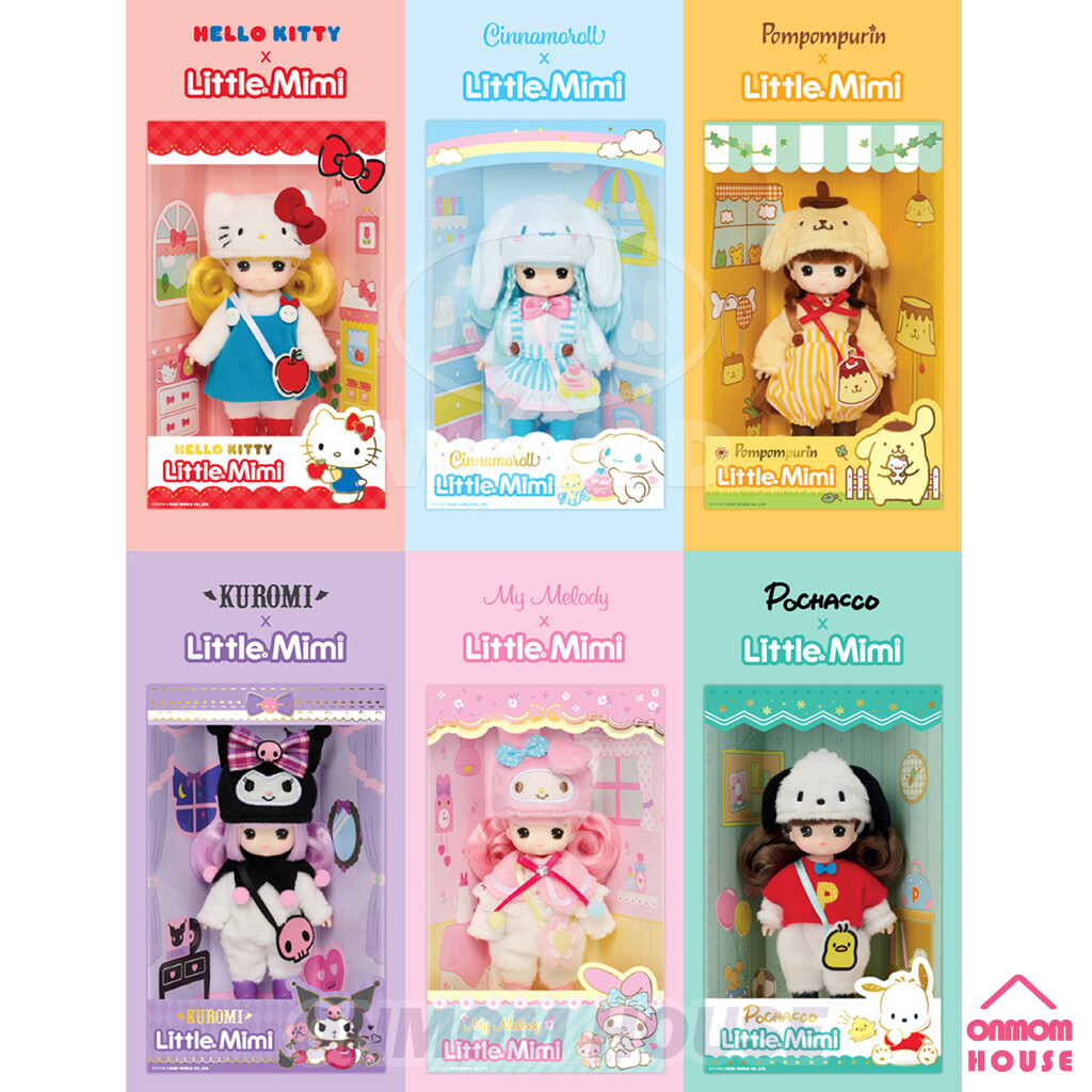 Sanrio Characters x Little Mimi 5 Styles Figure Doll Korean Toy