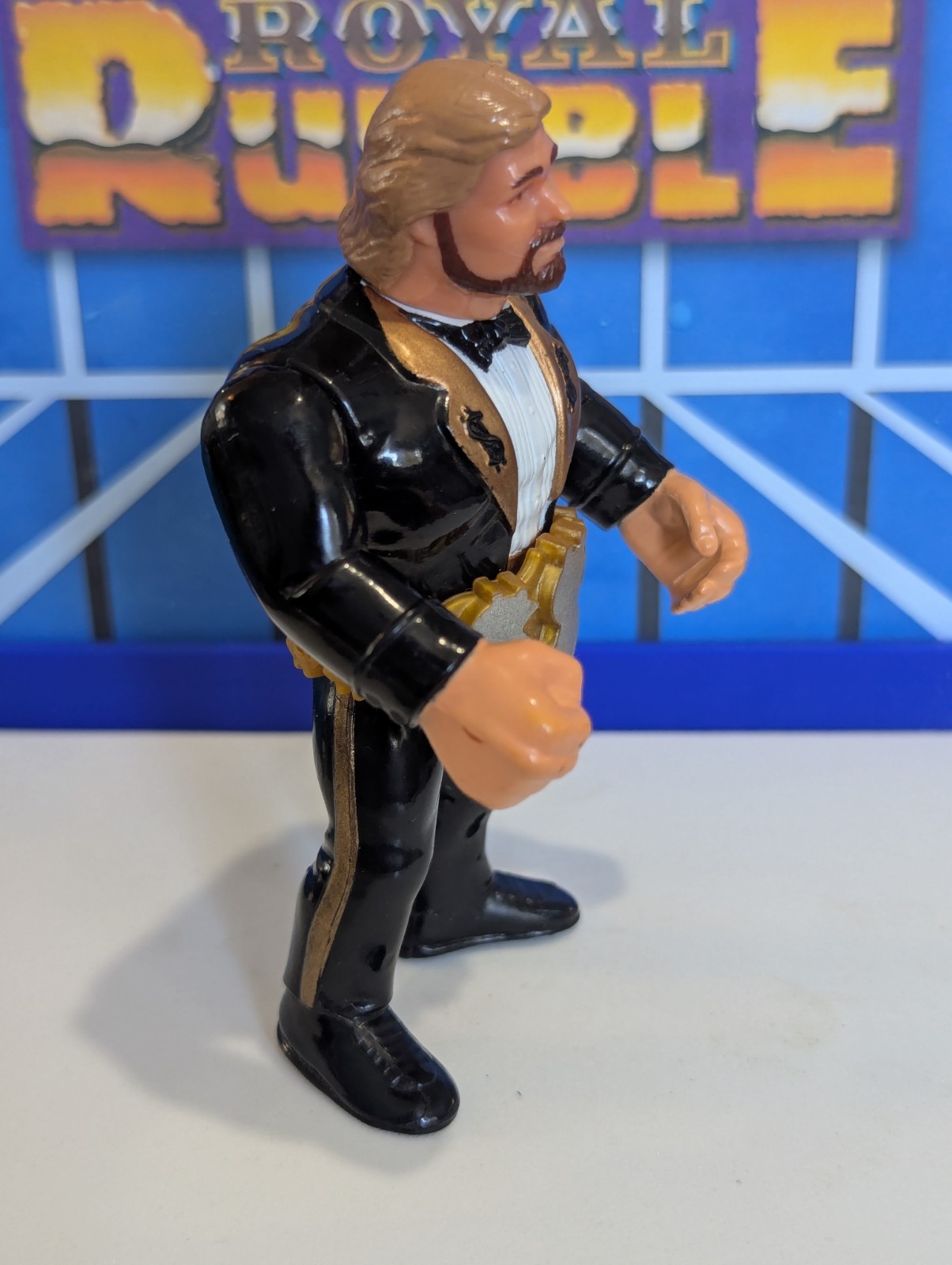 WWF Hasbro Million Dollar Man w Belt – WWE Titan Sports Vintage – Series 1