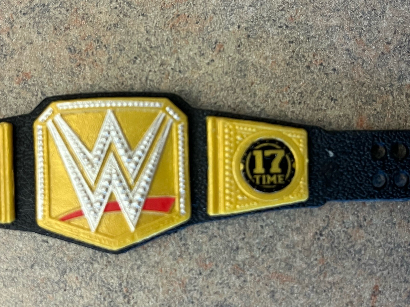 WWE Mattel John Cena 17 Time World Heavyweight Championship Title Belt 4 Figures