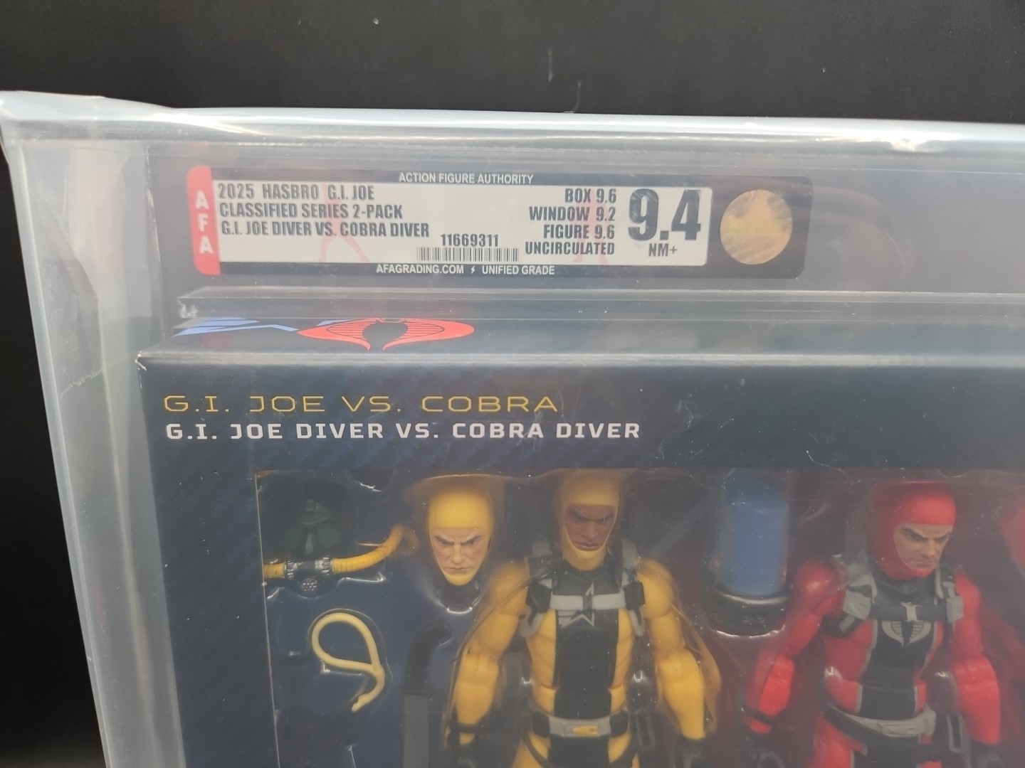 G.I. Joe Classified Series #169 Joe Diver Vs. Cobra Diver AFA U9.4 Uncirculated