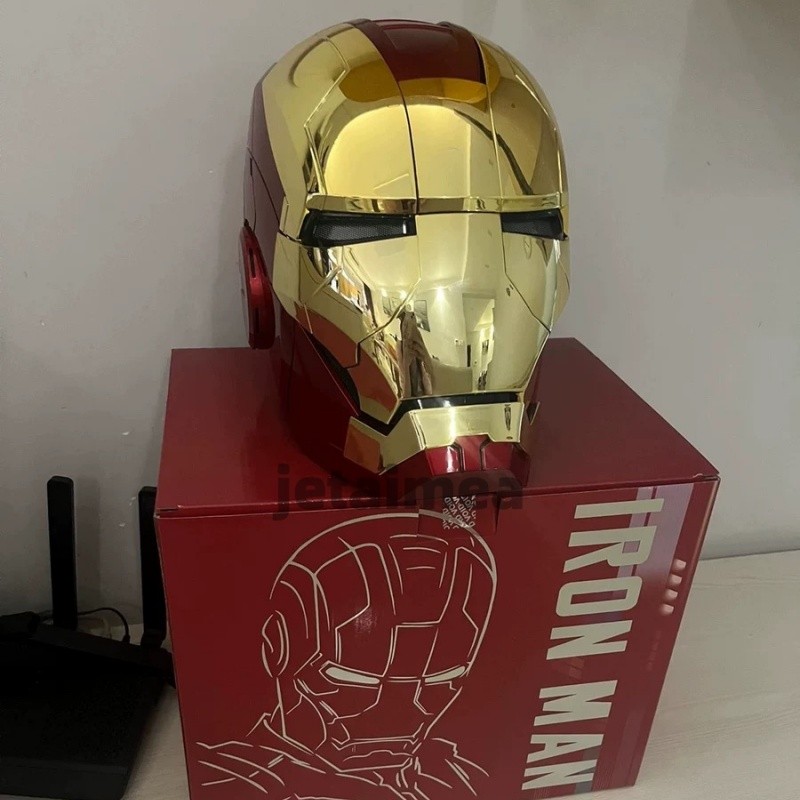 1:1 Iron Man MK5 Jarvis Deformable Voice Control Wearable Helmet Electroplated