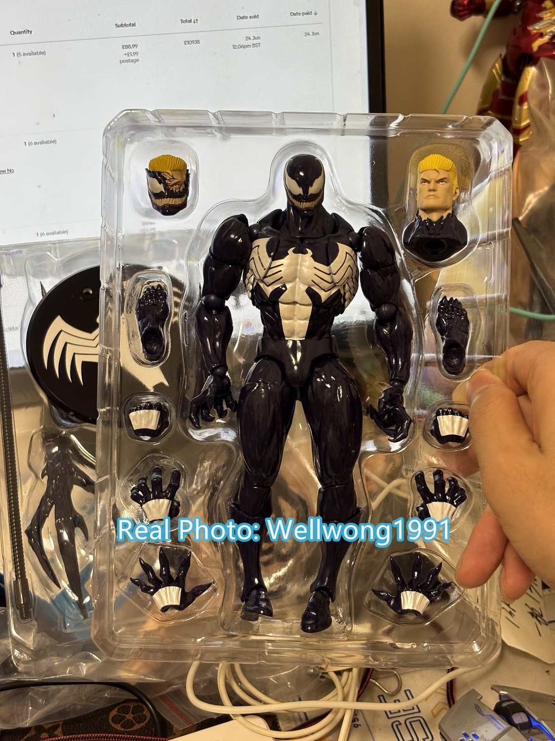 In Stock Mess Toys Venom Lethal Neighbor Symbiote Spider-Man 1/12 Action Figure