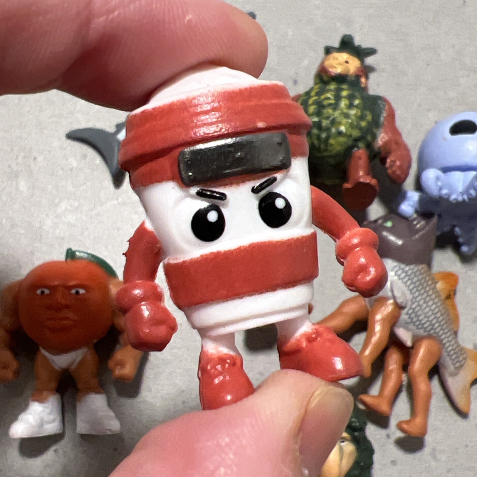 EUC 8 Pc Italian Brainrot Steal a Brain Rot Toys, 1.8″ Action Figure Mini Lot B