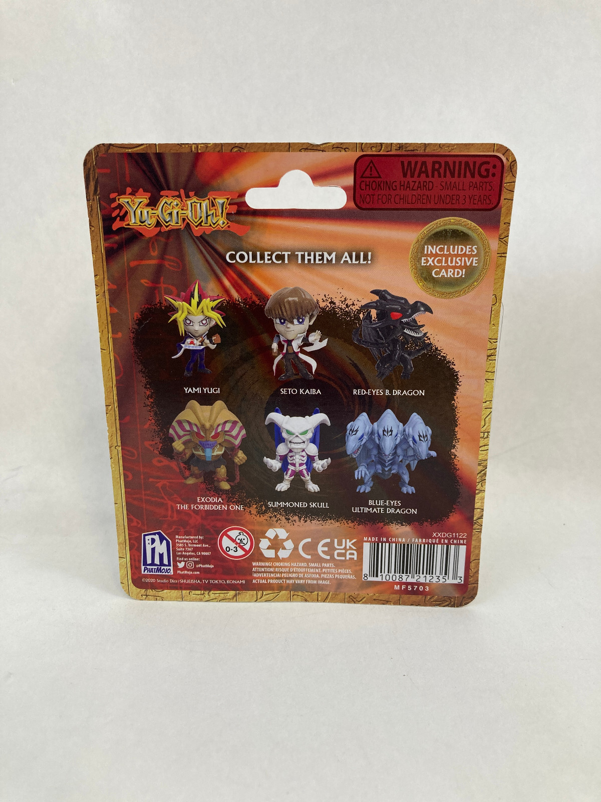 2020 Phat Mojo Series 1 YuGiOh Seto Kaiba Mini Figure W/ Card