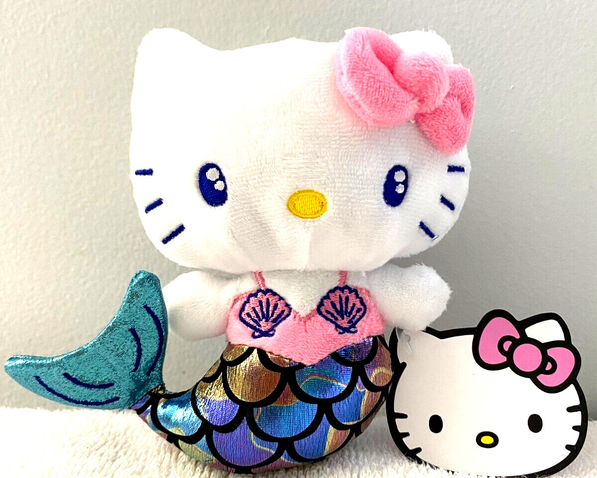 Hello Kitty Plush Doll Mermaid 5.5 inch tall by Sanrio Cute Gift NWT