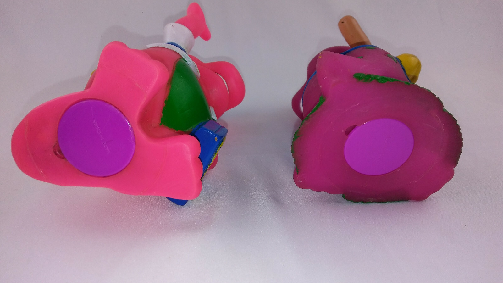 2 Barney The Purple Dinosaur Batter Up Baseball Coin/Piggy Bank Back to School