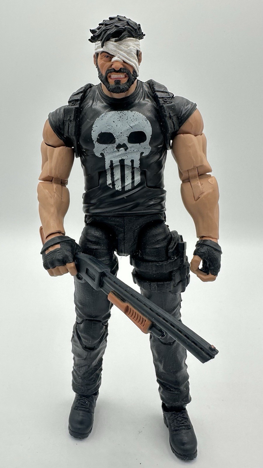 Custom Punisher Bandaged Head for 6in 1:12 Fits Marvel Legends Frank Castle