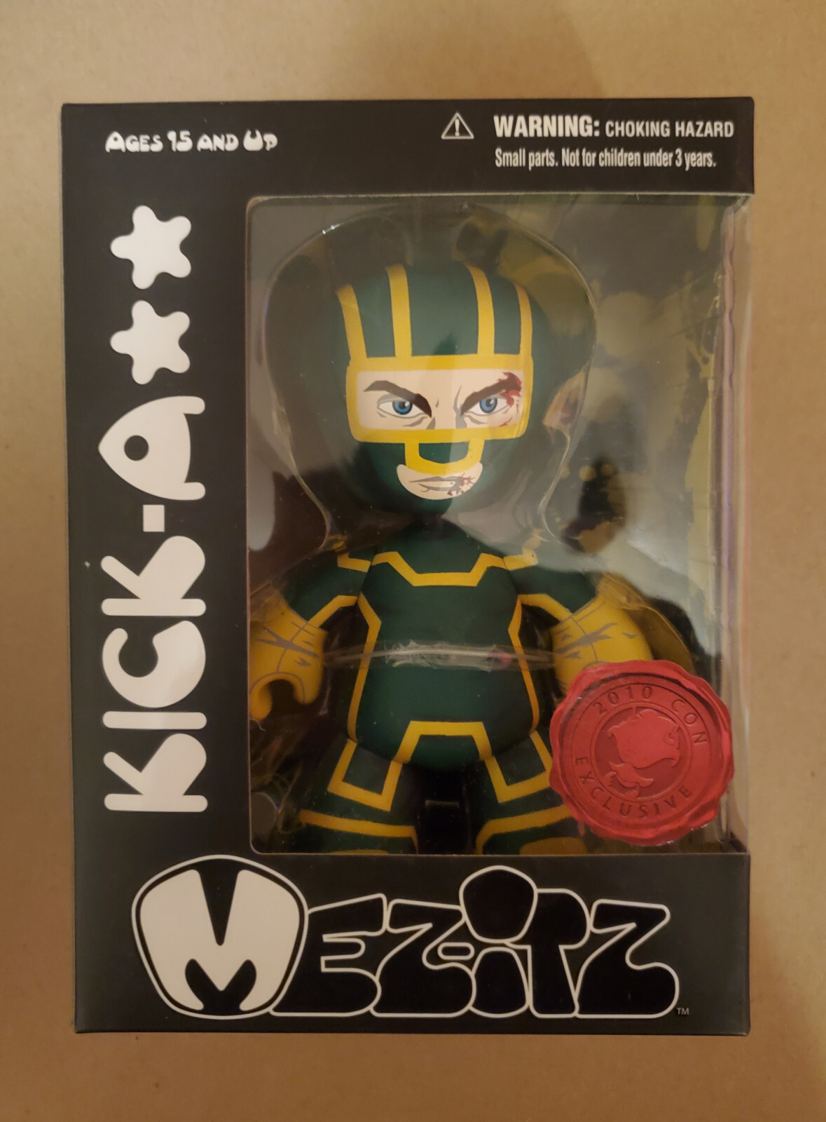 SDCC 2010 EXCLUSIVE MEZCO MEZ-ITZ KICK-ASS & HIT-GIRL DESIGNER VINYL