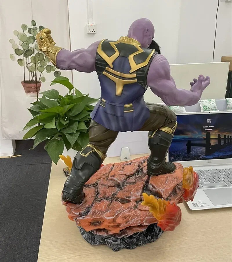 1/4 Superhero Giant Thanos Statue Action Figure Collectible Model Gifts Toy 60cm