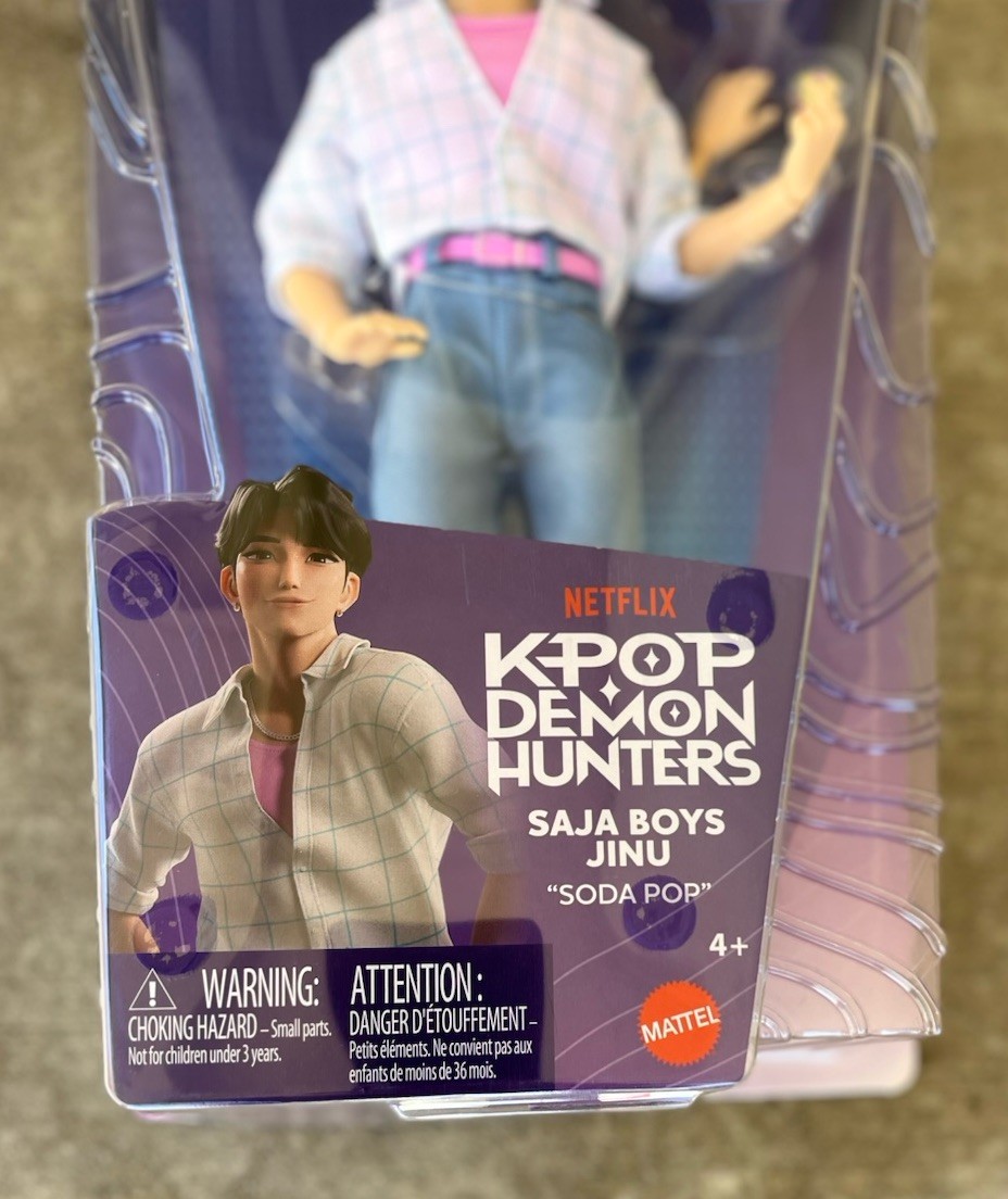 LICENSED ORIGINAL KPop Demon Hunters Huntrix SAJA BOYS SODA POP Jinu Doll Mattel