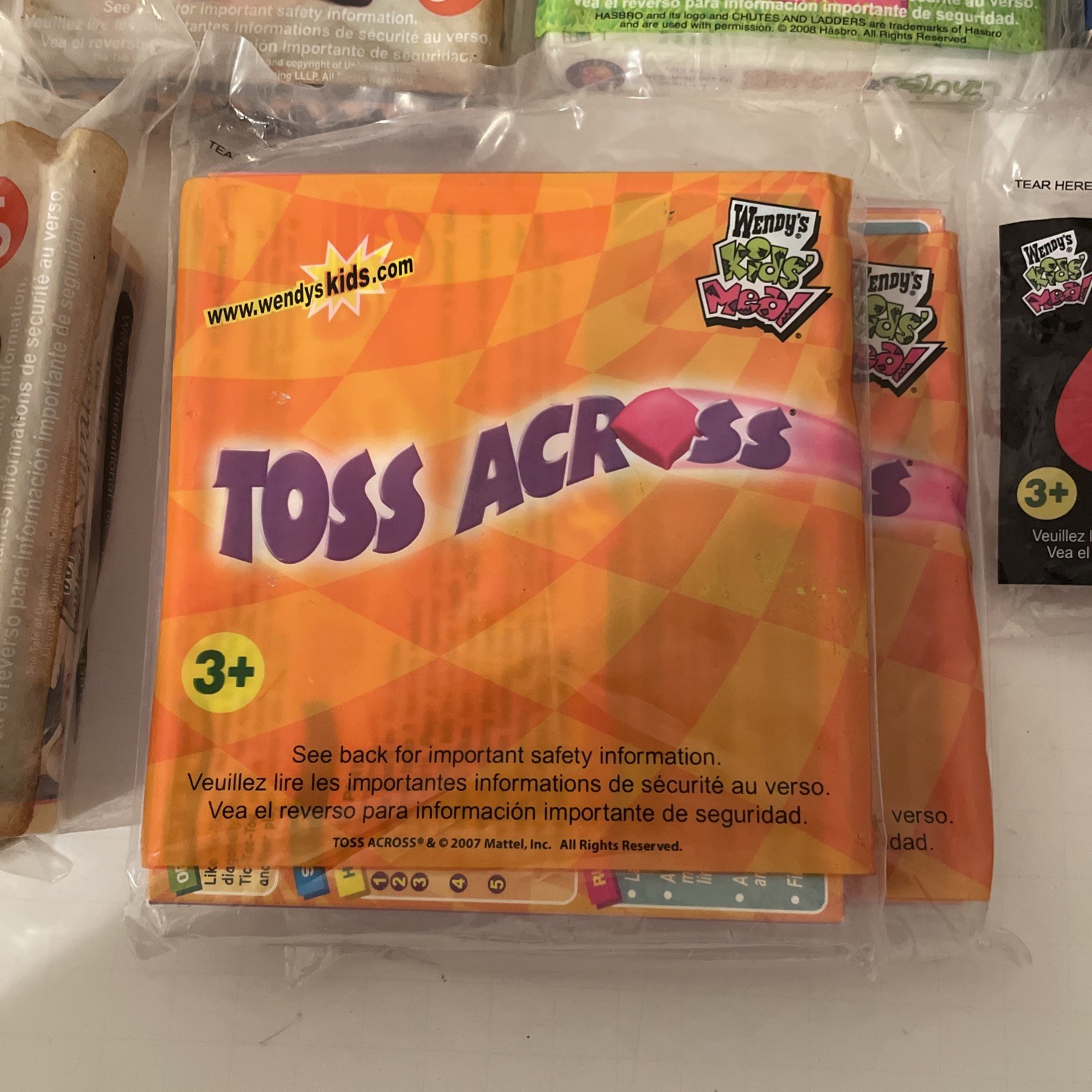 Lot Of 14 Wendy’s Kids Meal Games – Ages 3 And Up – 2004 To 2008 – Most Sealed