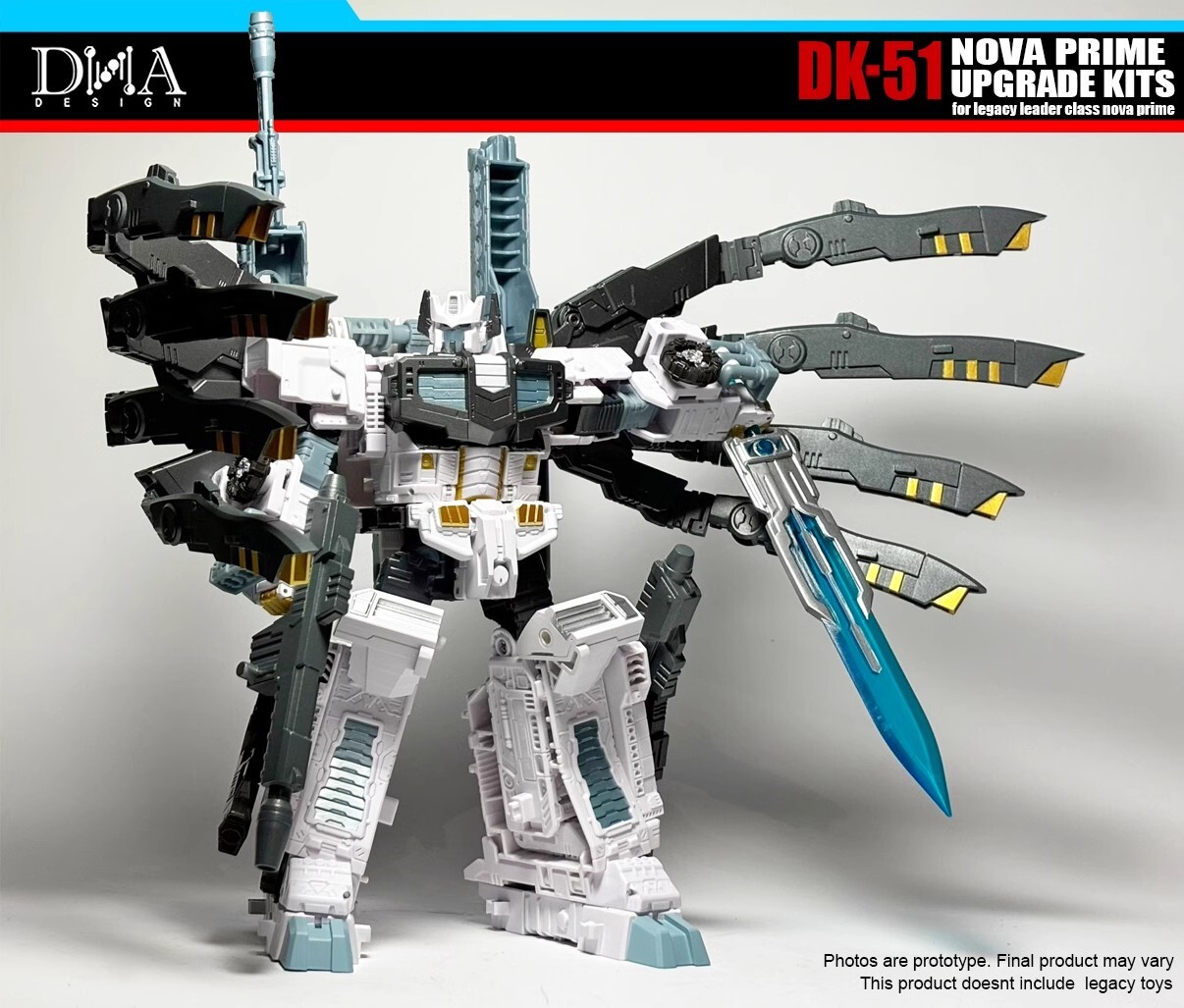 DNA DK-51 Wings Weapon Upgrade Kit For Legacy Leader Class Nova Prime WITH BONUS