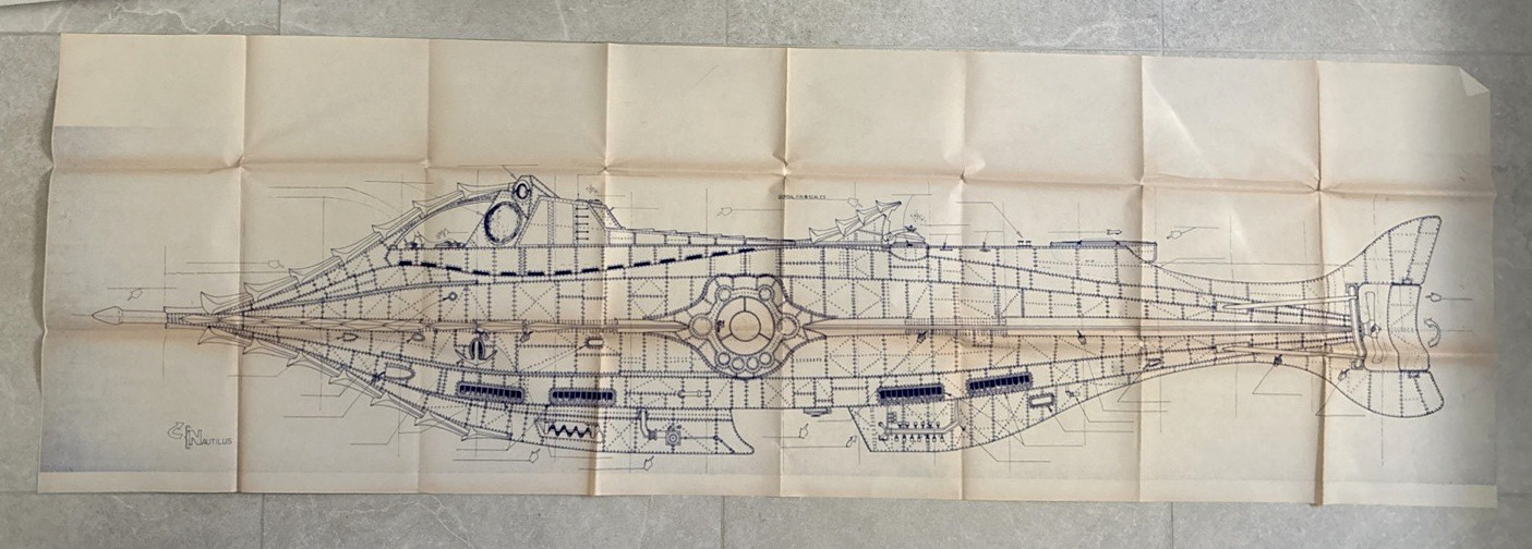 Blueprints Nautilus (194 X 60 cm) – 3 sheets – Folded