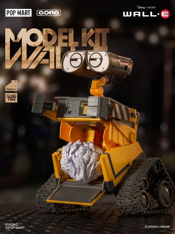 Pop Mart GONG WALL·E Robot Mobilization Kawara Tsutomu Assembly Figure Model Kit