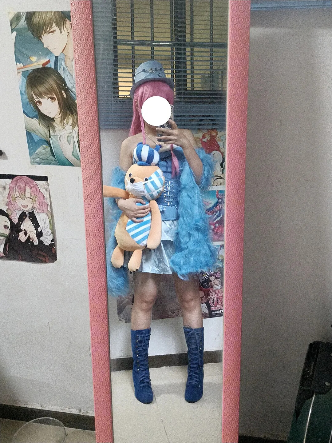 Anime Perona Zombie Bear Kumasy Plush Toy Stuffed 60Cm Bear Cos Doll