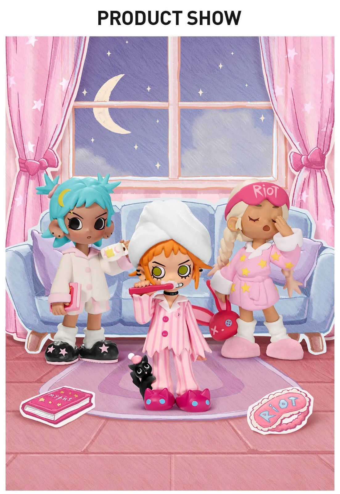 POP MART x Lil Peach Riot Sleepover Series Confirmed Figure Doll NEW in Open Box