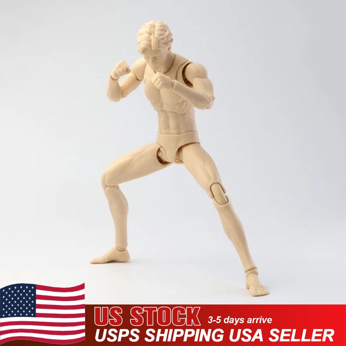 Mirrfig 1/12 MF001 Male Action Figure Body 6″ Pale Skin Super Jointed Model Toys