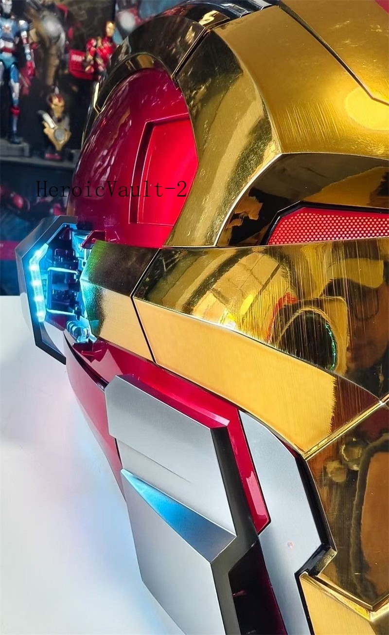 Iron Man MK17 Heart breaker Helmet 1/1 Wearable English Voice-controll Mask Toy