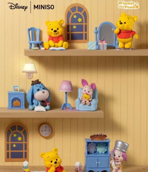MINISO Disney Winnie Home Moments Series Confirmed Blind Box Figurines Gift