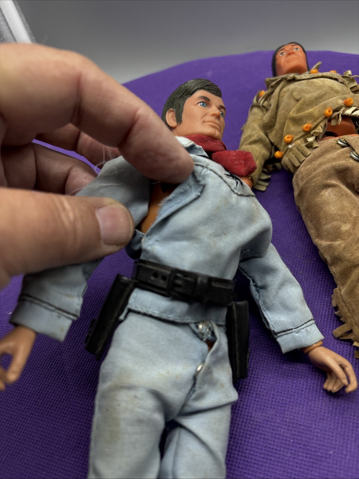 Gabriel Lone Ranger And Tonto Action Figures Parts Referb Movie Prop WBON TV