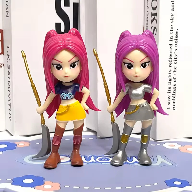 6pcs Kpop Demon Hunters Figures Set Rumi Mira Zoey PVC Action Model Toys Gift