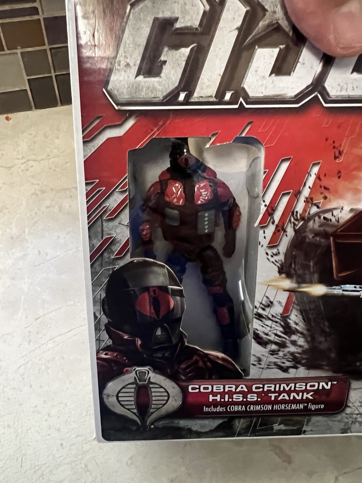 Hasbro G.I. Joe Cobra Crimson H.I.S.S. Tank & Horseman Figure Dual Attack