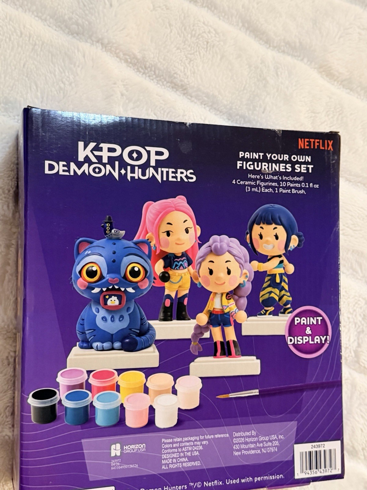 Netflix Kpop Demon Hunters Paint and Display your own Figurines Set