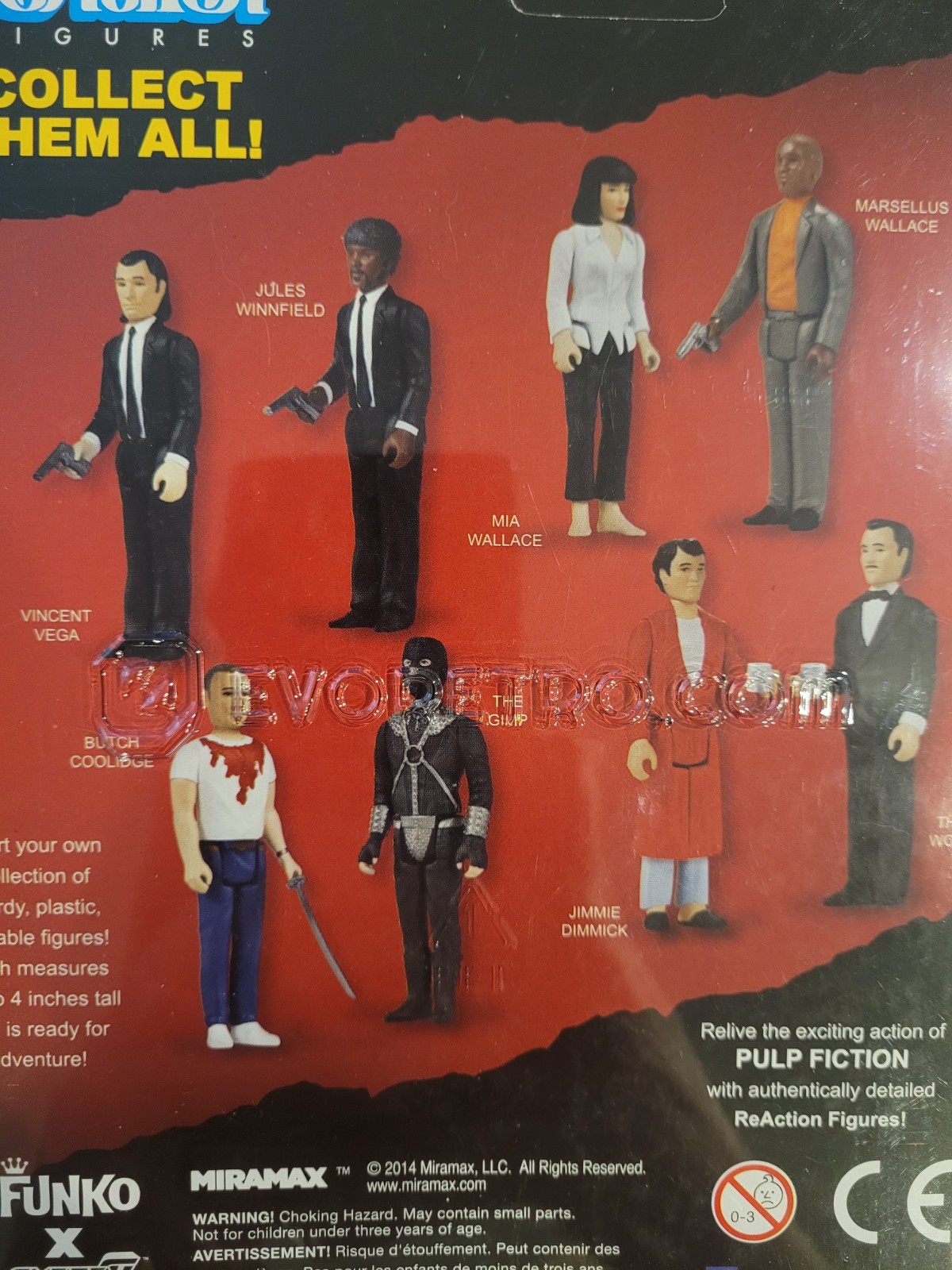 Funko ReAction Pulp Fiction Marsellus Wallace Action Figure Super 7 Unpunched