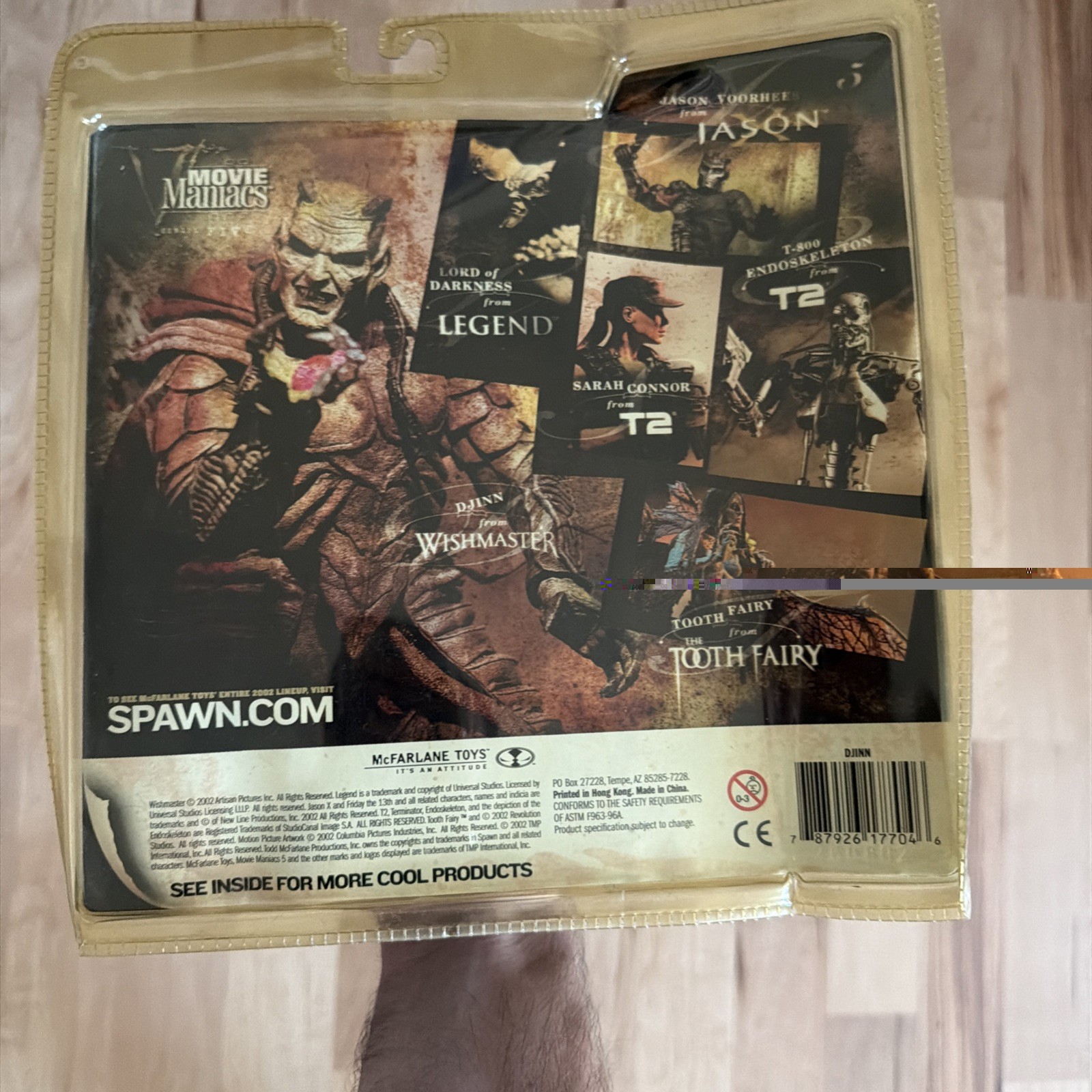 McFarlane Wishmaster Djinn Action Figure Movie Maniacs Series 5 2002 Damaged Box