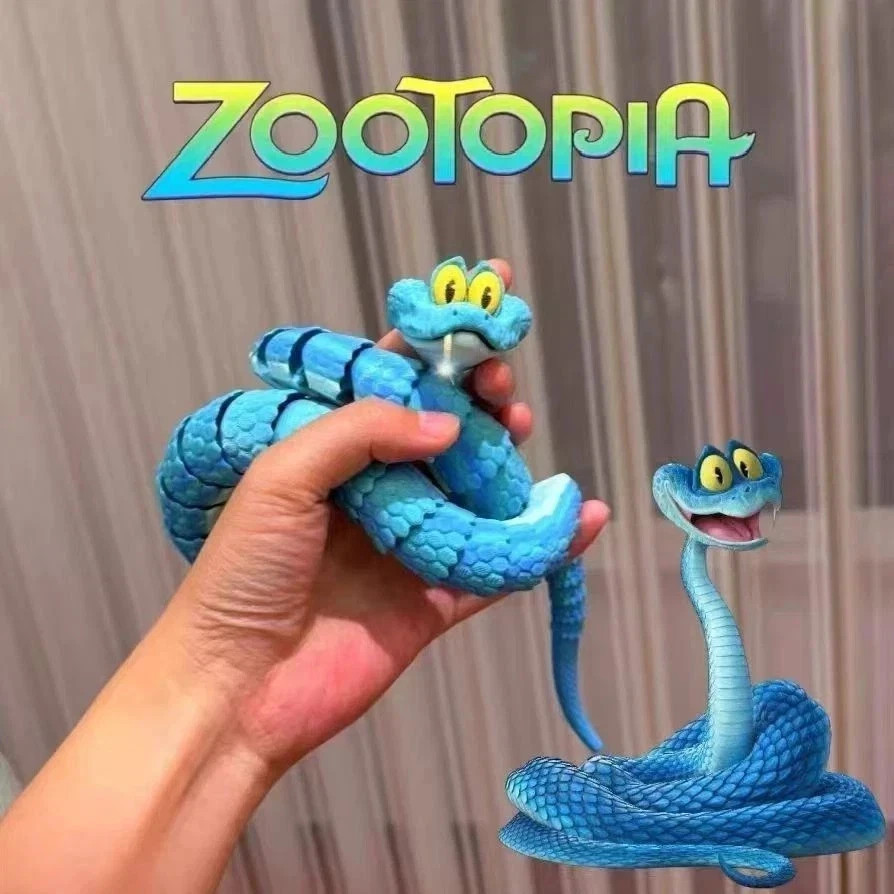 60cm Gary Snake: Disney Zootopia 2 Articulated Simulation Toy Snake, 3d Printed*
