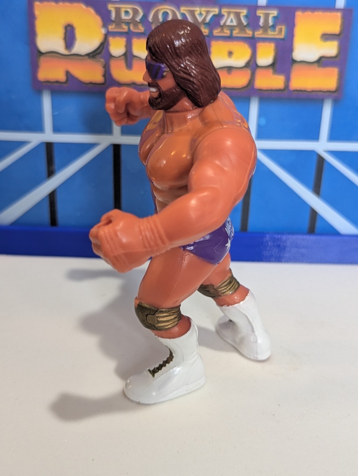 WWF Hasbro Macho Man – WWE Mattel LJN Vintage Titan Sports – MM Logo