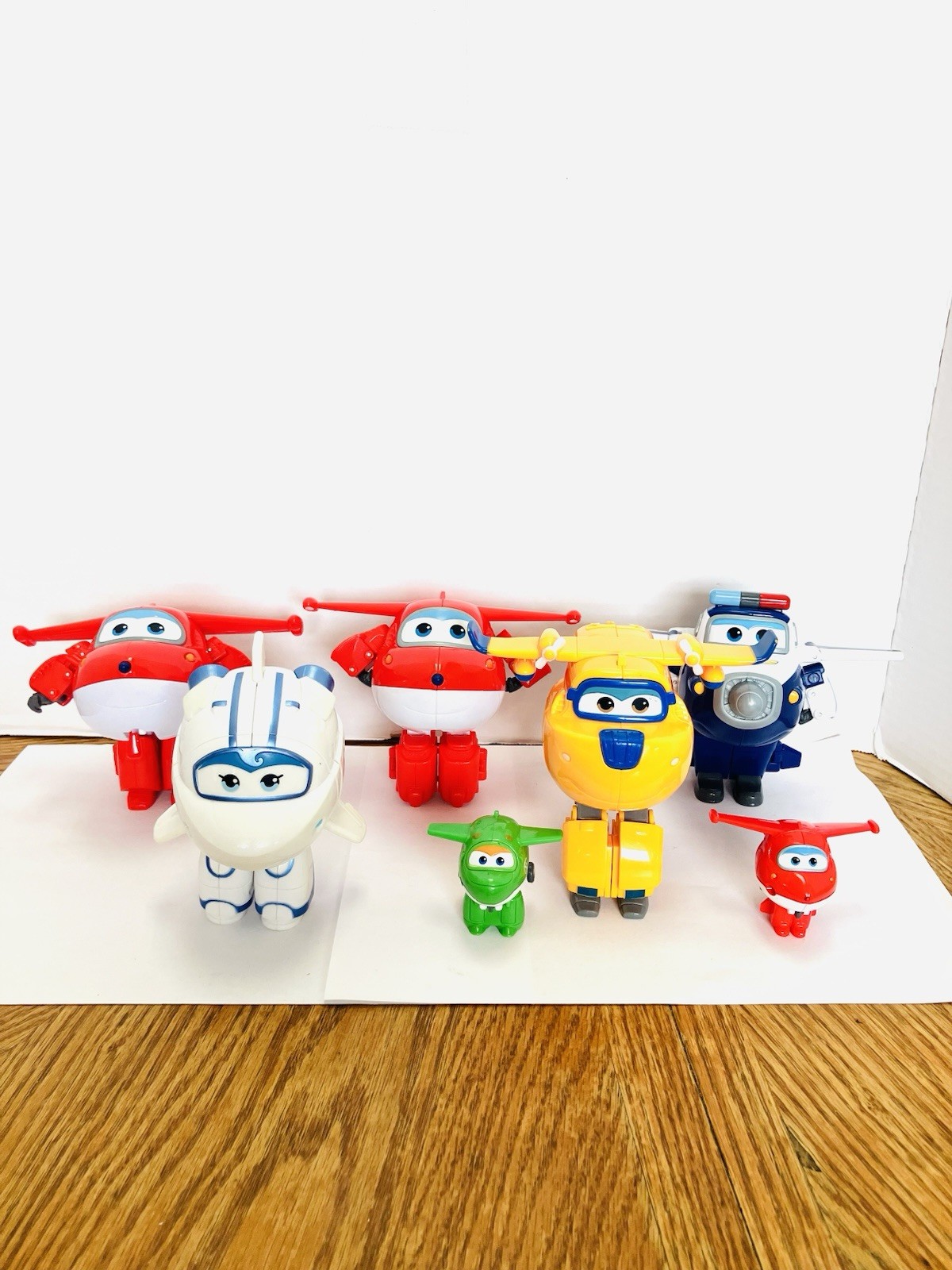 Super Wings Transform-A-Bots Lot(7) Astra Donnie Mira Paul Jett By Alpha Read