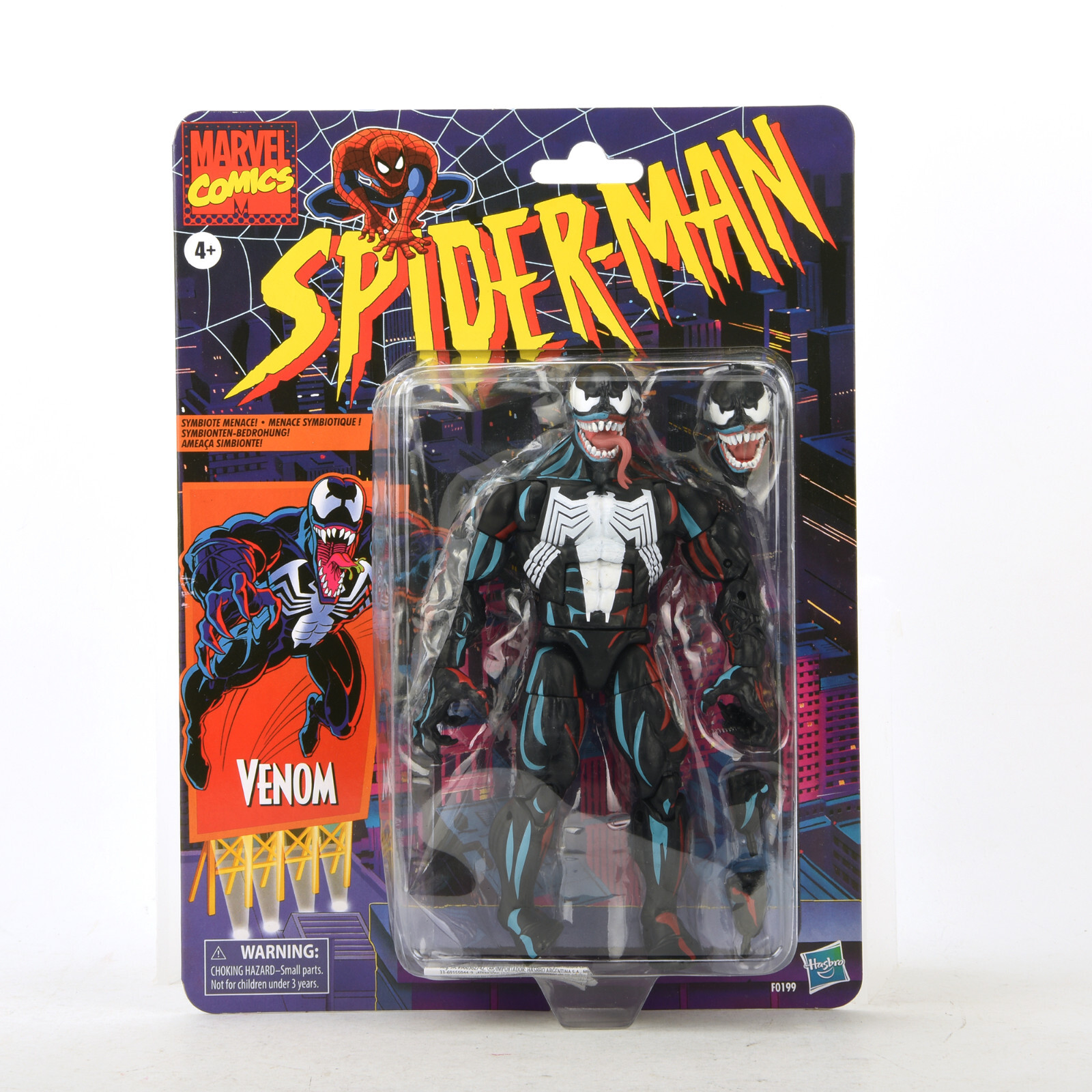 Hasbro Marvel Legends Venom Retro Spiderman 6″ Action Figure *Dented Packaging*