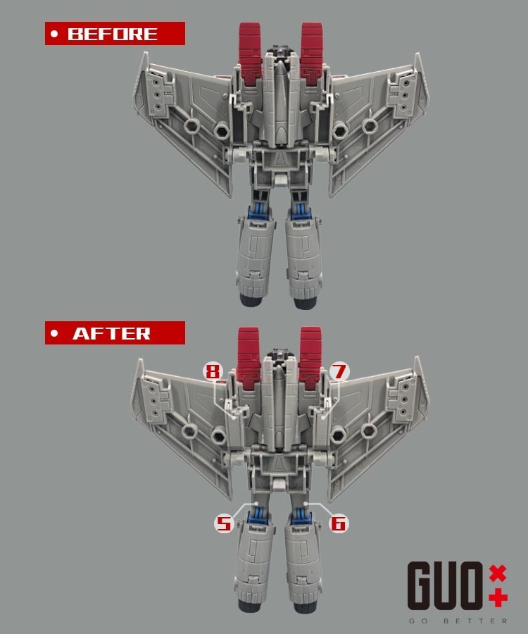 Gobetter studio GB-1170 upgrade kits for SS86 Starscream,in stock