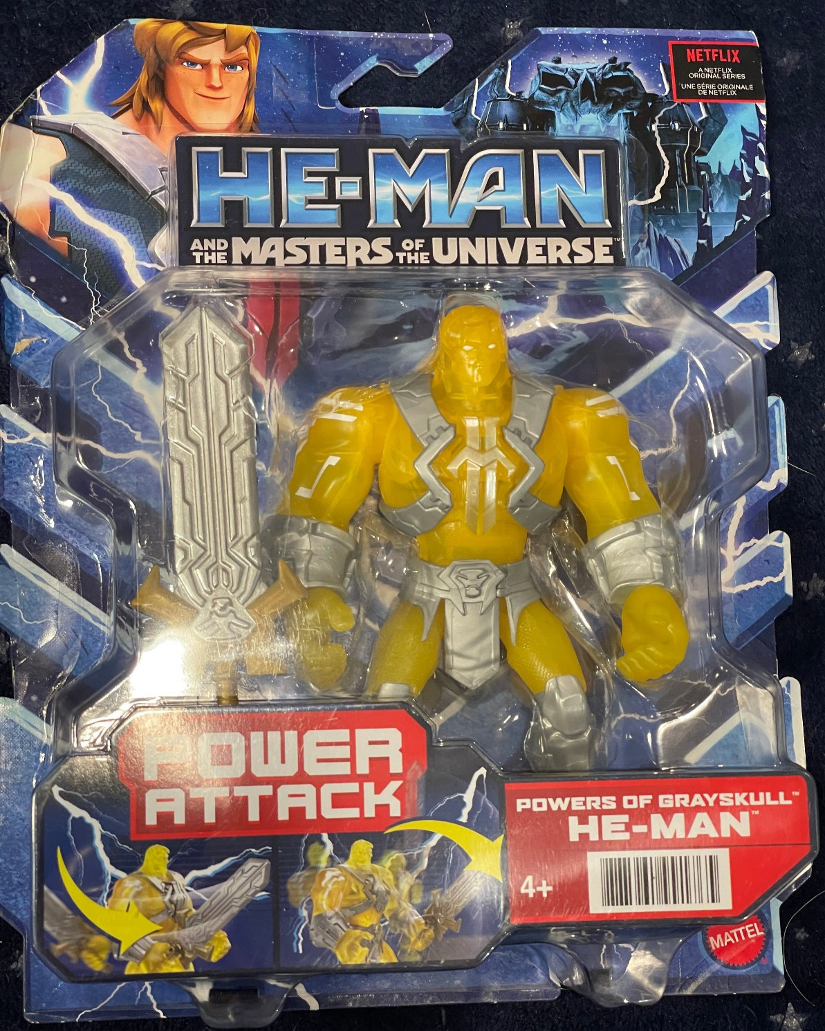 NEW Mattel MOTU Netflix CORE POWERS OF GRAYSKULL HE-MAN 5.5″ Action Figure MINT!