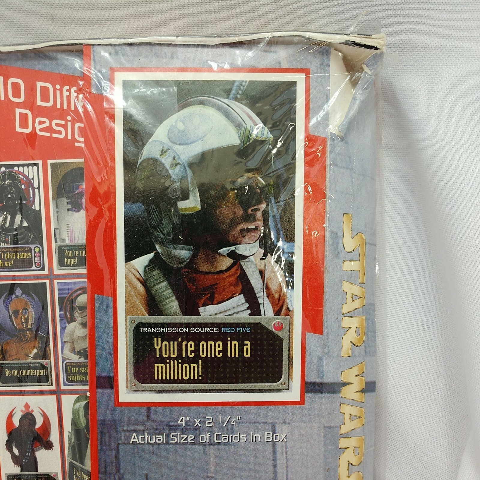 NEW Star Wars 30 Stand-Up Valentines Day Cards Factory Sealed 1997