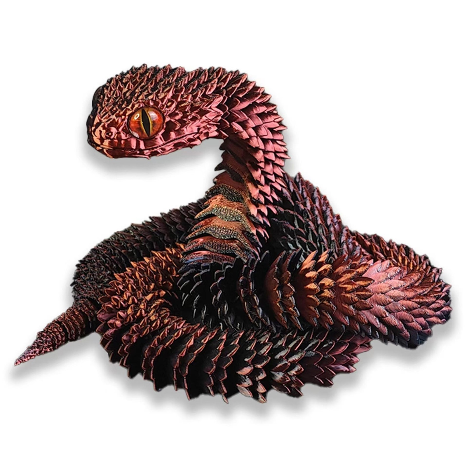 60cm 3d Printed Snake Movable Joint Simulation Figures Newyear Decoration Big