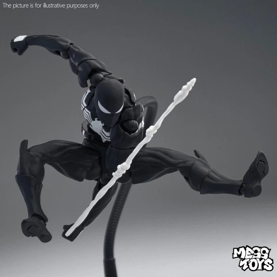 toys Messtoys Symbiote Spider-Man Black Suit Action Figure Collectible Toy Bo