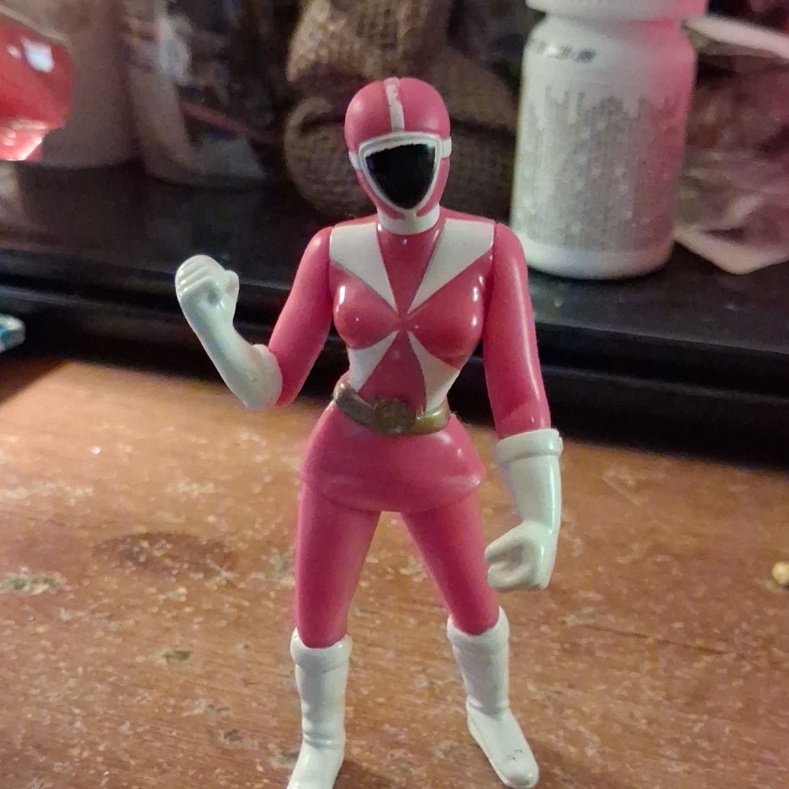 Pink Ranger & SpongeBob SquarePants Lot of 5 Figures Set Plastic Multicolor